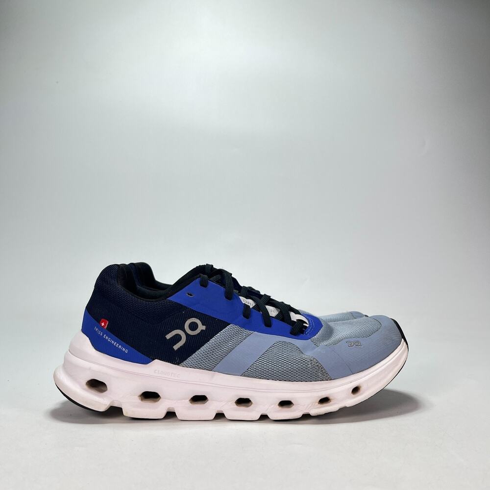 On Cloudrunner Chambray Midnight Road Running Shoes 46.99018 Women's Size 7.5